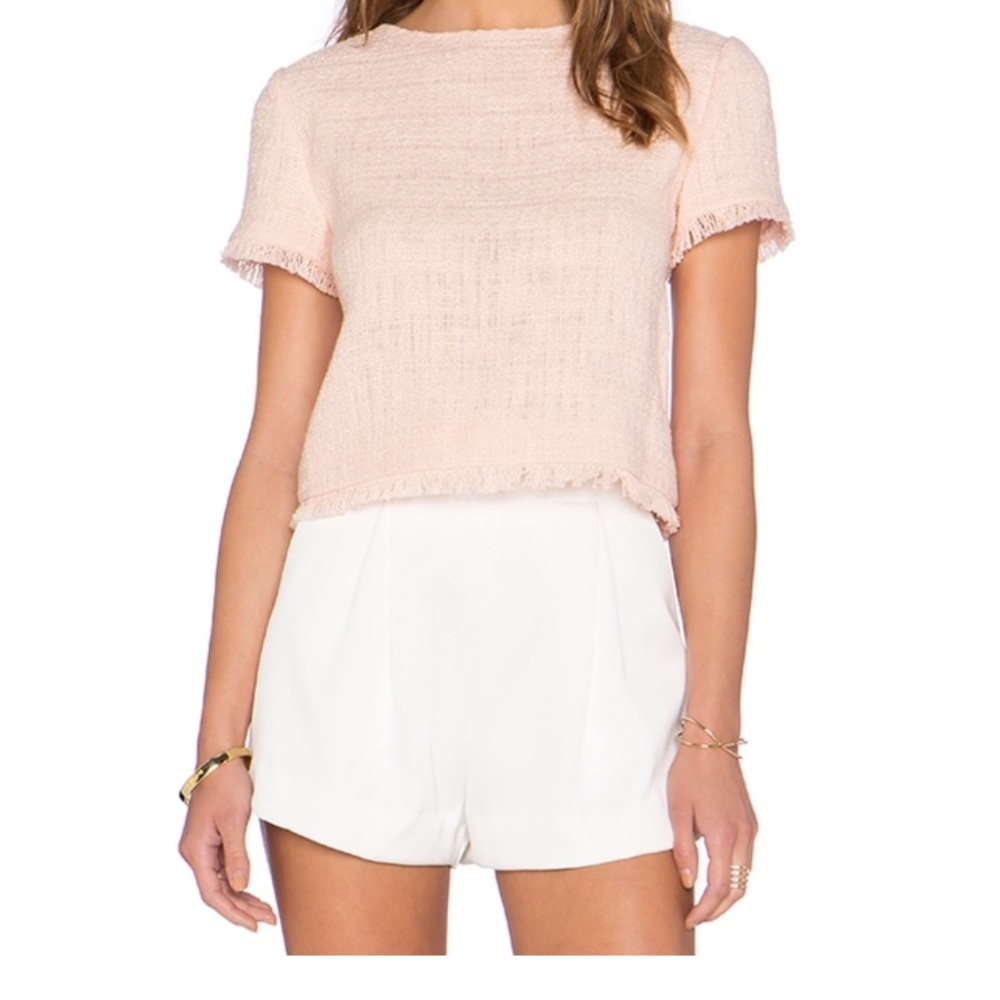 Kate Spade Tweed Fringe top